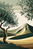 Olive Grove 7 20x30in
