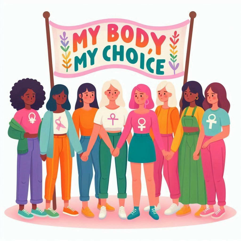 My Body, My Choice Sign and Protest