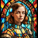 stain glass girl