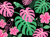 Neon Tropic – Parrot Jungle Print 2