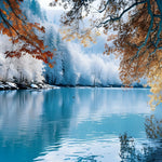 Tranquil Snow Lake