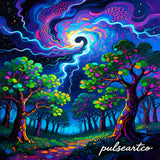 Ethereal Cosmic Portal, Limited Edition Abstract Print, Talismanic Biophilic Decor, PulseArtCo Luxury Signature