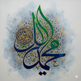 Calligraphie Musulmane Digitale – Art IA à Imprimer et Décorer