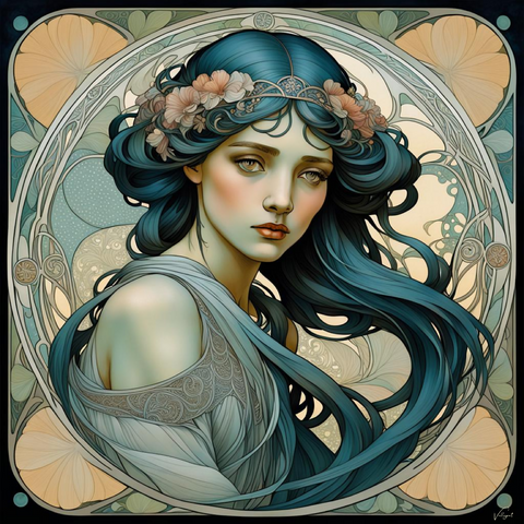 Art Nouveau Girl 6