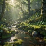 Emerald Serenity – Ultra-Realistic Green Forest