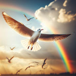 AI black headed gull rainbow