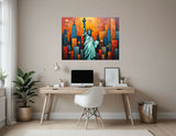 Statue of Liberty 2 Desk and bare wall