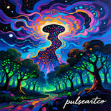 Ethereal Cosmic Portal, Limited Edition Abstract Print, Talismanic Biophilic Decor, PulseArtCo Luxury Signature