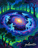 Ethereal Cosmic Portal, Limited Edition Abstract Print, Talismanic Biophilic Decor, PulseArtCo Luxury Signature