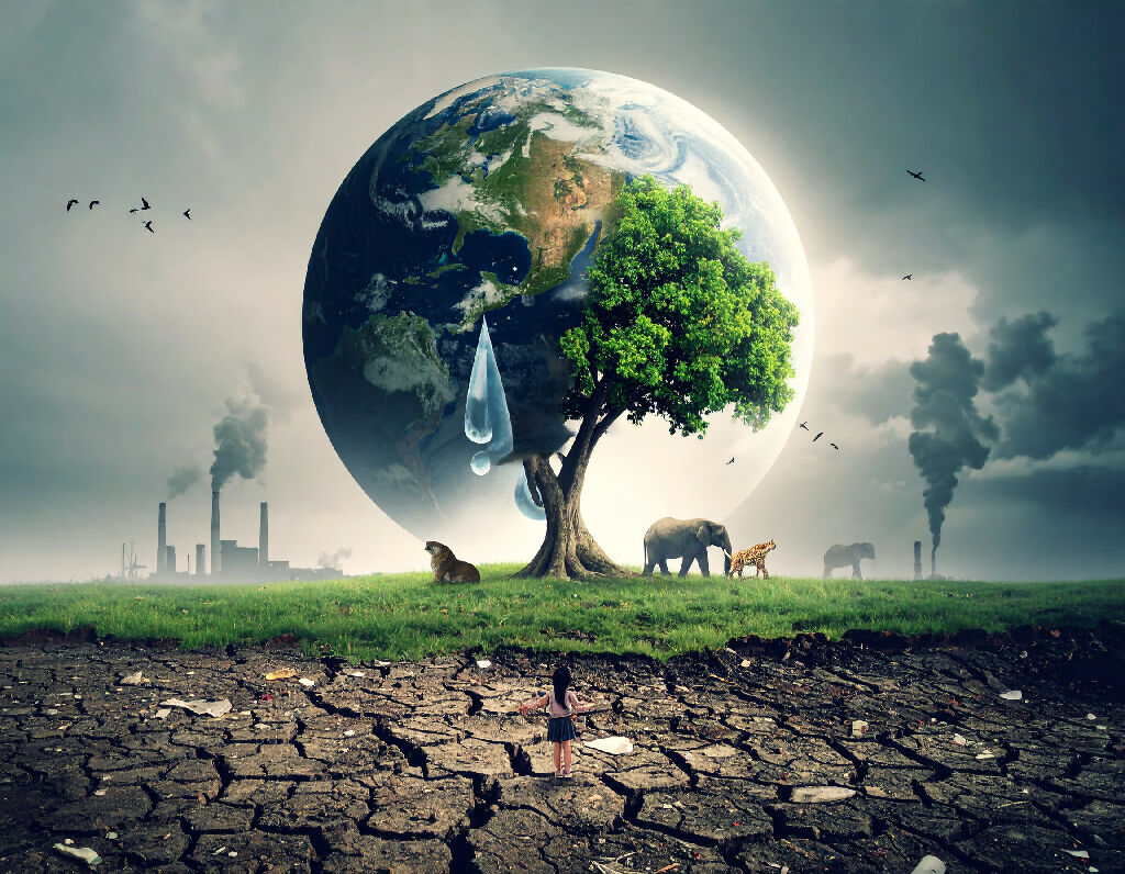 The Silent Cry of Earth – AI Art on Nature & Pollution