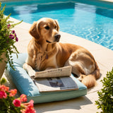 Poolside Pooch: A Morning Read