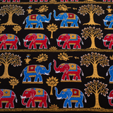 Crimson Grove – Gond Tribal Print2