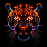 Neon Predator – Cyber Jungle Digital Art Collection