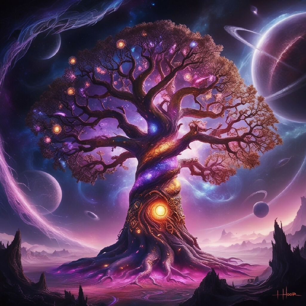Tree, Eldritch Tree, magical tree, spiritual tree, fantasy tree, fa...