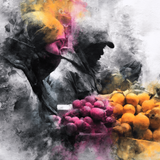 Art by LumenForge 1 – Charcoal Market Encounter