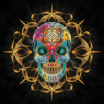 Colorful Sugar Skull Mandala A Vibrant Wall Art Piece