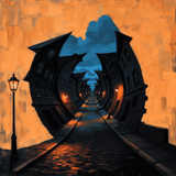 Urban Dreams #2: twisted streets in optical illusions