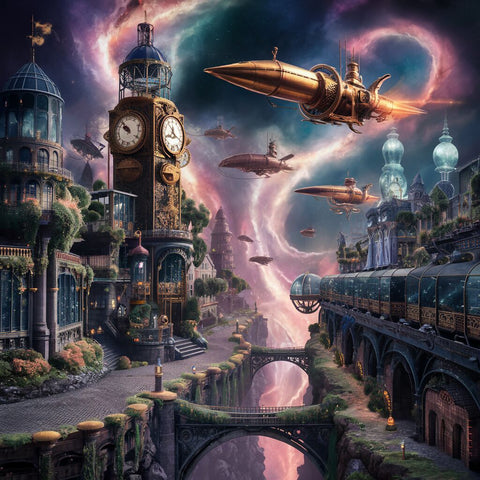 Celestial Steampunk City