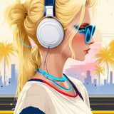Street walk with music.