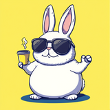 Smooth Sip Bunny – Espresso & Attitude_PNG