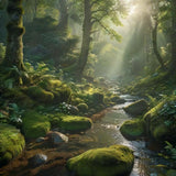 Emerald Serenity – Ultra-Realistic Green Forest