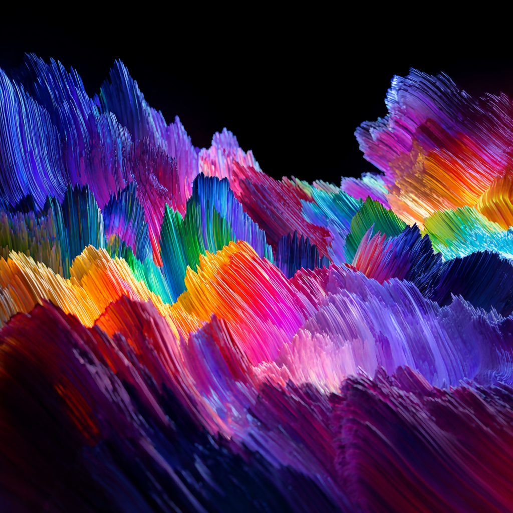 Color Fragments: Abstract Digital Art Series