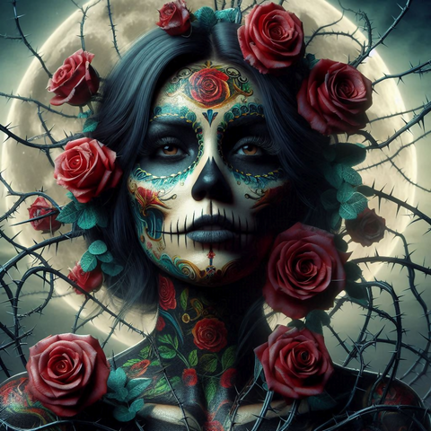 A sugarskull Lady