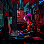 Cyberpunk Hacker’s Den