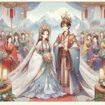 AI psudo ancient china wedding