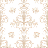 Six Elegant Victorian Swirl Damask seamless pattern — Transparent Background