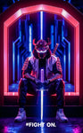 "Cyber Samurai: Neon Warrior"