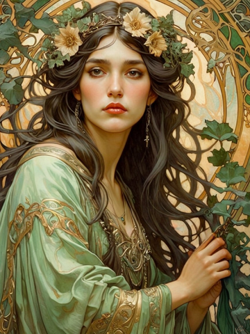 Art Nouveau Girl 10