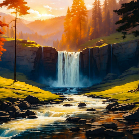 waterfalls landscape