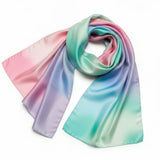 Elegant scarf with intricate knotted design and floral accents isolated on transparent background