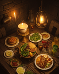 medieval meal image