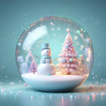 Snowman in a Christmas globe copy