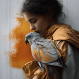 Whispers of Creation #5: Feathered Echoes of Wonder – Surreal AI Art