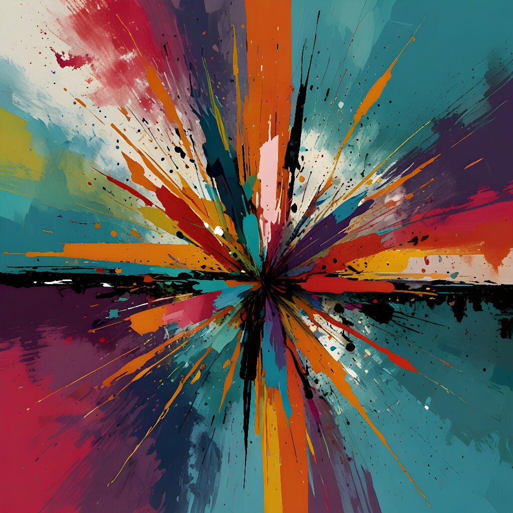Creativity Abstract Burst of Creativity | Abstract Painting | AI Art