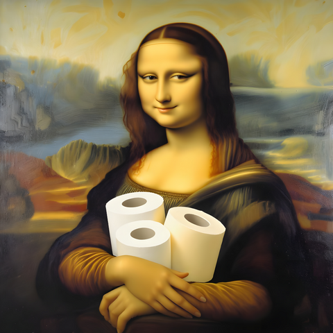 Grappige Mona Lisa-schilderij Voor Aan De Muur In De Badkamer Met Houten Lijst Humoristische Decoratie Voor Toilet Badkamer En Toiletruimte 118 X 157 Inch Grappige Mona Lisa-schilderij Voor Aan De Muur In De Badkamer Met Houten Lijst Humoristische Decoratie Voor Toilet Badkamer En Toiletruimte 118 X 157 Inch