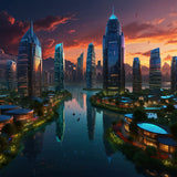 Leonardo_Lightning_XL_A_futuristic_cityscape_blending_nature_a_3