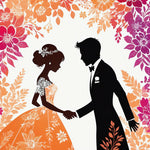 Bride and groom silhouettes copy