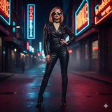 Femme Fatale – Charisme et Éclat Capturés par IA