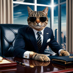 "Corporate Cat: Dressed for Success"