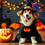 Cute dog in a Halloween costume copy