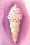 Strawberry_Ice_Cream_(Watercolor_Drawing)