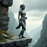 Art at mountain cliff