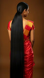 Rivers of Black Gold: Traditional Saree & Long Hair Collection