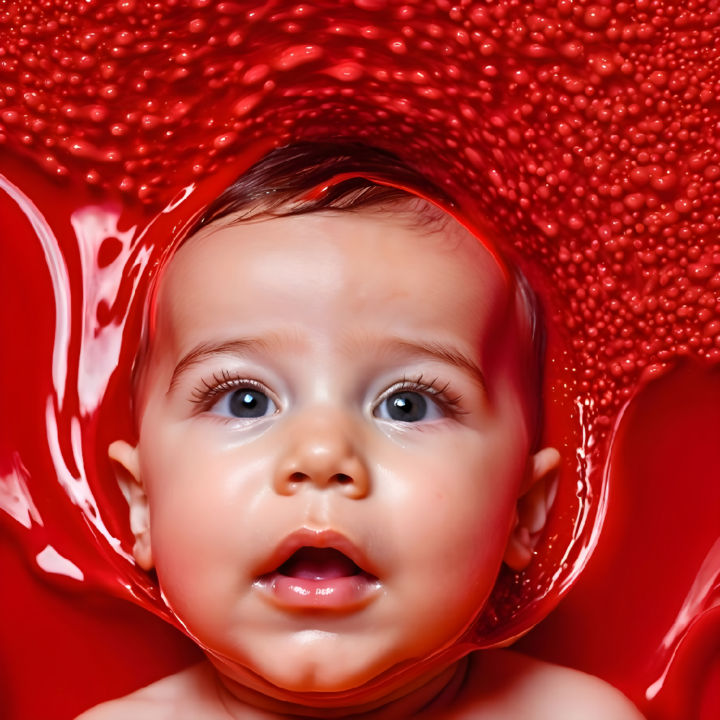 Red Baby Color Rectangle Baby Color Red
