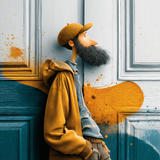 Whispers of Creation #1: The Dreamer's Threshold – Surreal AI Art