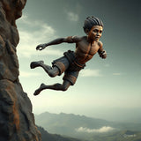 Art at mountain cliff